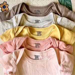 Gerber Multicolor Baby Bodysuits Set